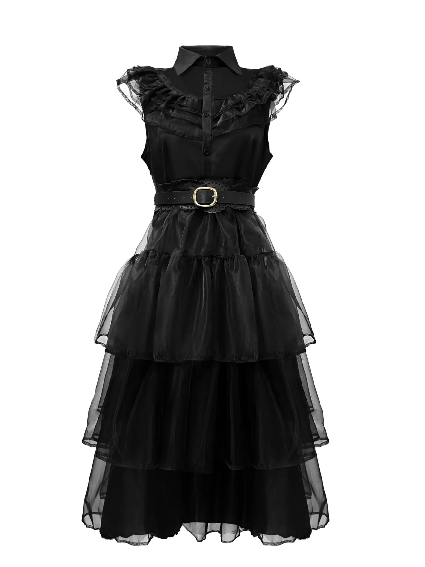 Damen Gothic Blutige Zombie-Braut Cosplay-Kleid mit Rosen-Schleier, Spitzenhandschuhen, Halloween, dunkler Horror, Bühnen-Rollenspiel, Kostüm – Detail 24