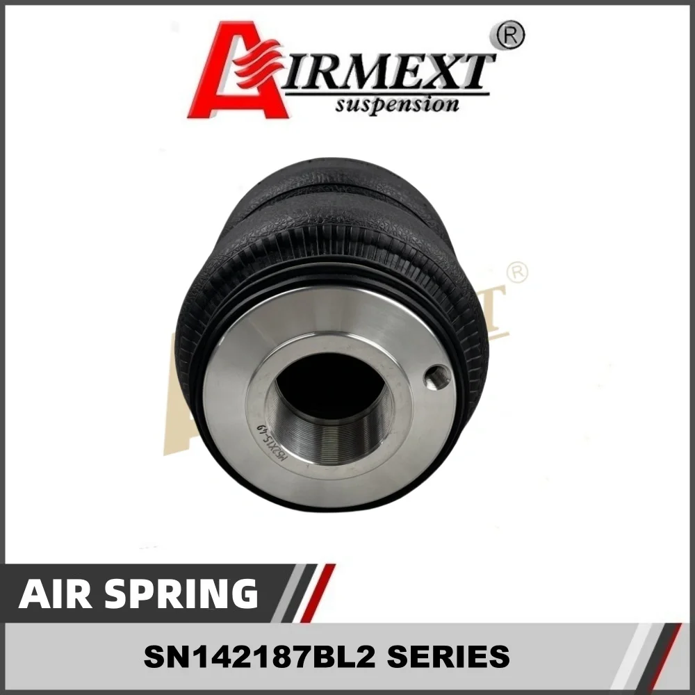 SN142187BL2-KS1-S/ Airlift 5813 Fit KSPORT coilover(Thread M52*1.5)/Air suspension Double bellows airspring pneumatic /airbag