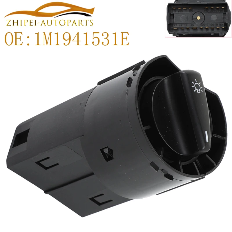 1M1941531E Переключатель фар автомобиля 6Y1941531L 8L2941531G Подходит для A3 8L 1996-2003 Leon 1M Toledo 1M 1999-2006 F-b-a 6Y 1999-2008