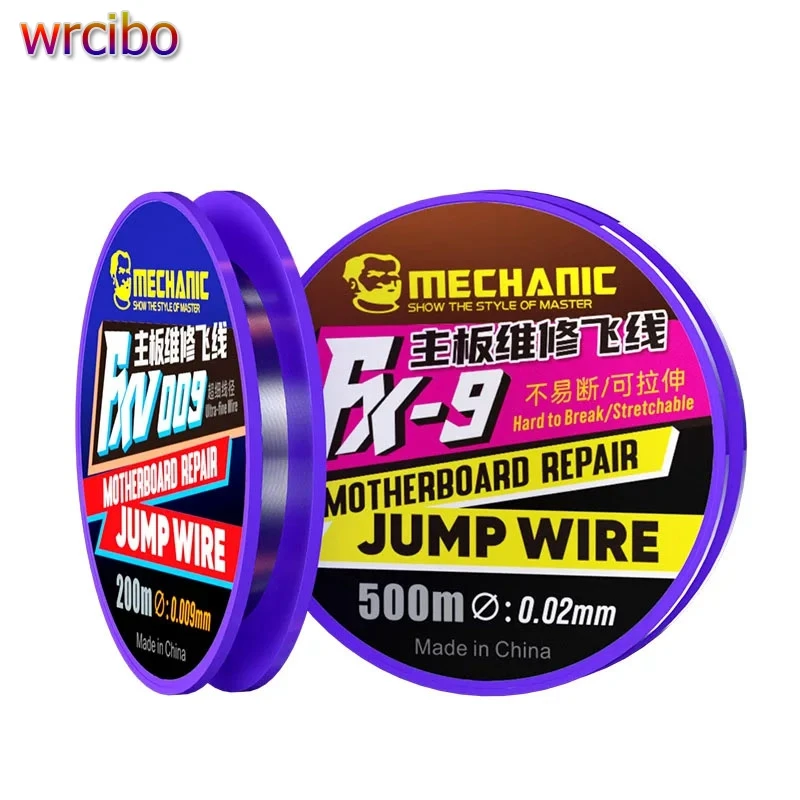 Mechanic FX-9 / FXV009 200M Non-magnetic Jump Wire For Motherboard Drop Point PCB Link Welding Repair Flying Line