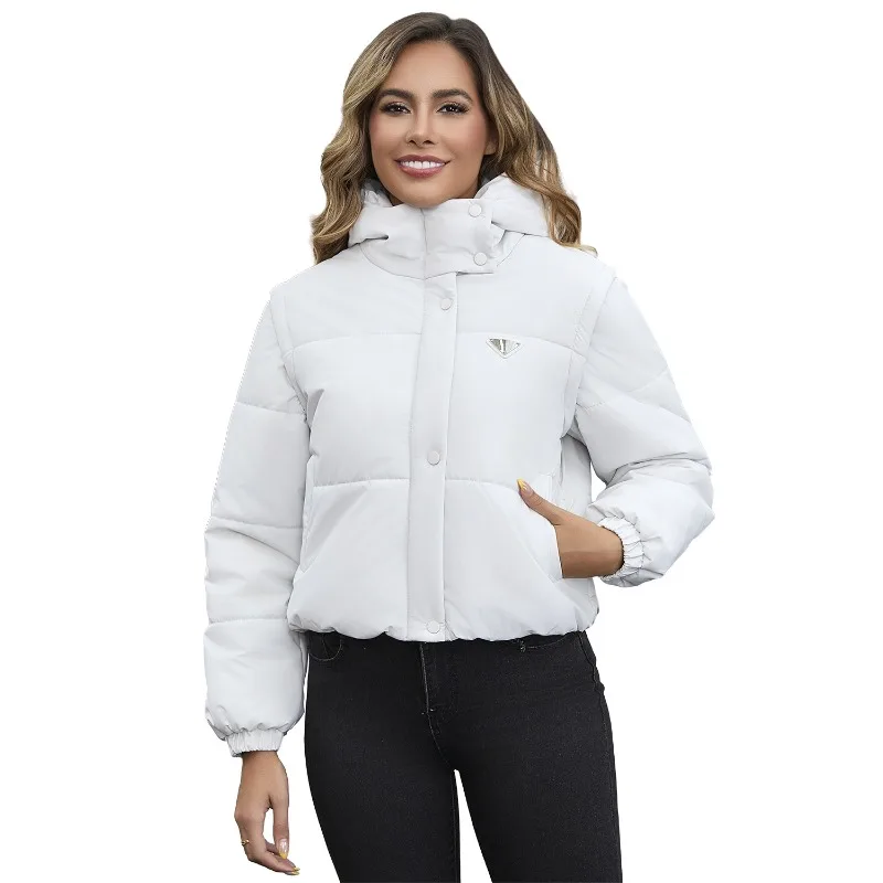 Women's Fall Winter Tops Coat Cotton Vest Breadclothes Short Vintage Simple Comfortable Loose Casual Advanced Soft Niche Skinny