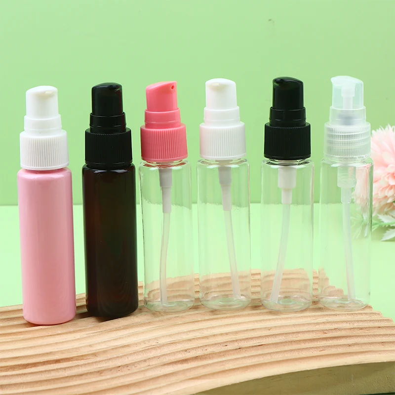 10ml 30ml Lotion Bottle Essence Cream Travel Colorful Plastic Refillable Bottles Pumb Empty Cosmetic Container Make Up Tool