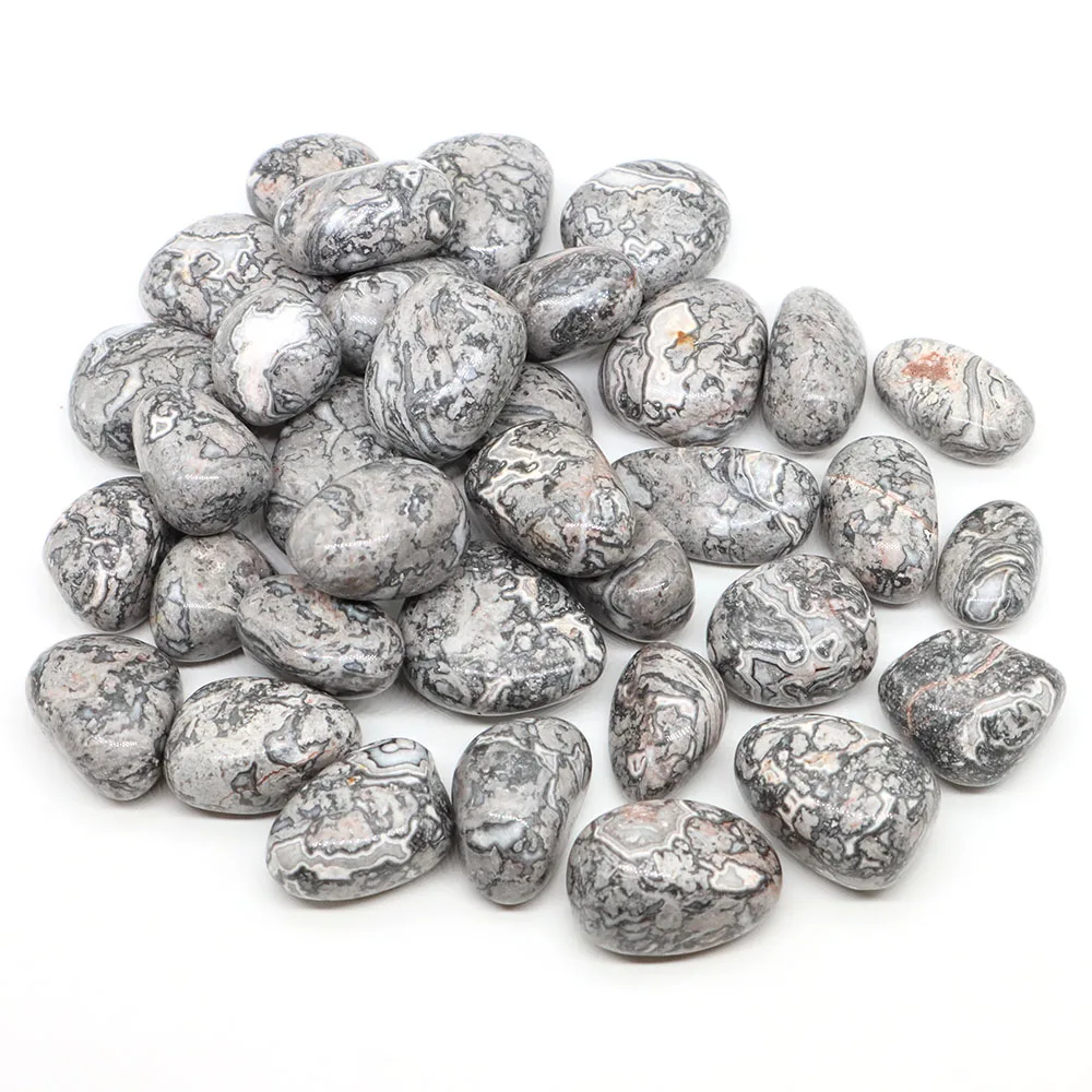 

Natural Landscape Jasper Tumbled Stone Bulk Energy Healing Crystal Mineral Specimen Reiki Gemstone Home Aquarium Decorariton