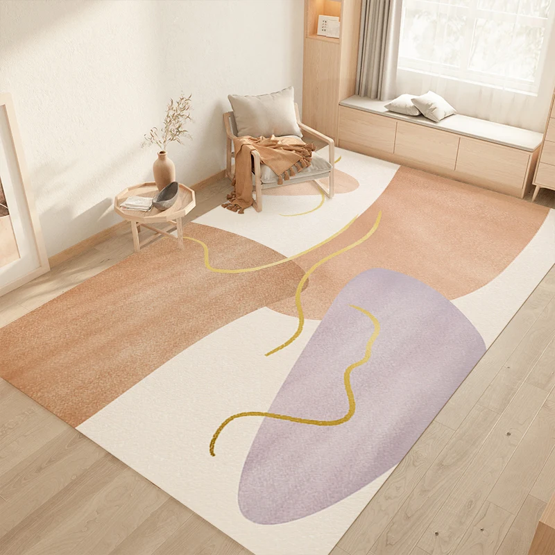 

VIKAMA Art Washable Area Rug for Living Room Aesthetic Carpet Soft Non Slip Low Plie Colorful Rug Bedroom Dining Room Home Decor