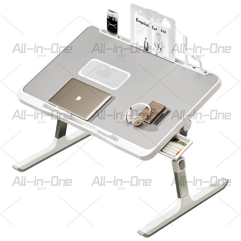 Liftable and foldable simple dormitory bed desk learning height adjustment bracket