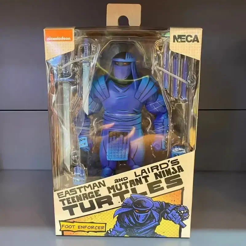 

Teenage Mutant Ninja Turtle Action Figure NECA 54357 Foot Enforcer Comics Version Figuras 7-Inch Movable Model Kid Gift Original