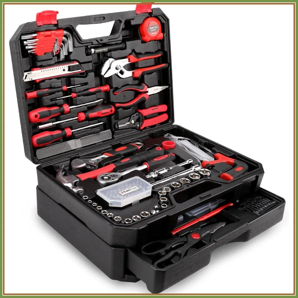 

325-Piece Home & Auto Repair Tool Set with Storage Case - Ideal for DIY Projects and Household Maintenance