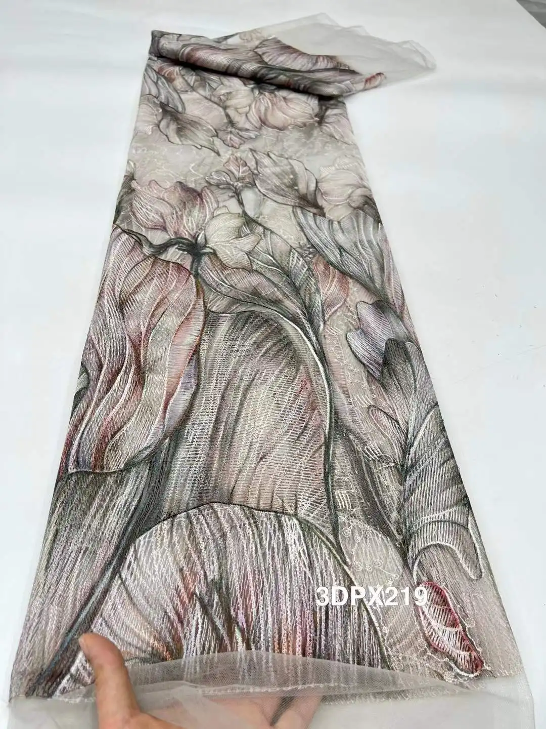 Luxury African Beaded 2025 High Quality Nigerian Sequins With Pearl Lace French Tulle Lace Fabric For Party Dress Sewing