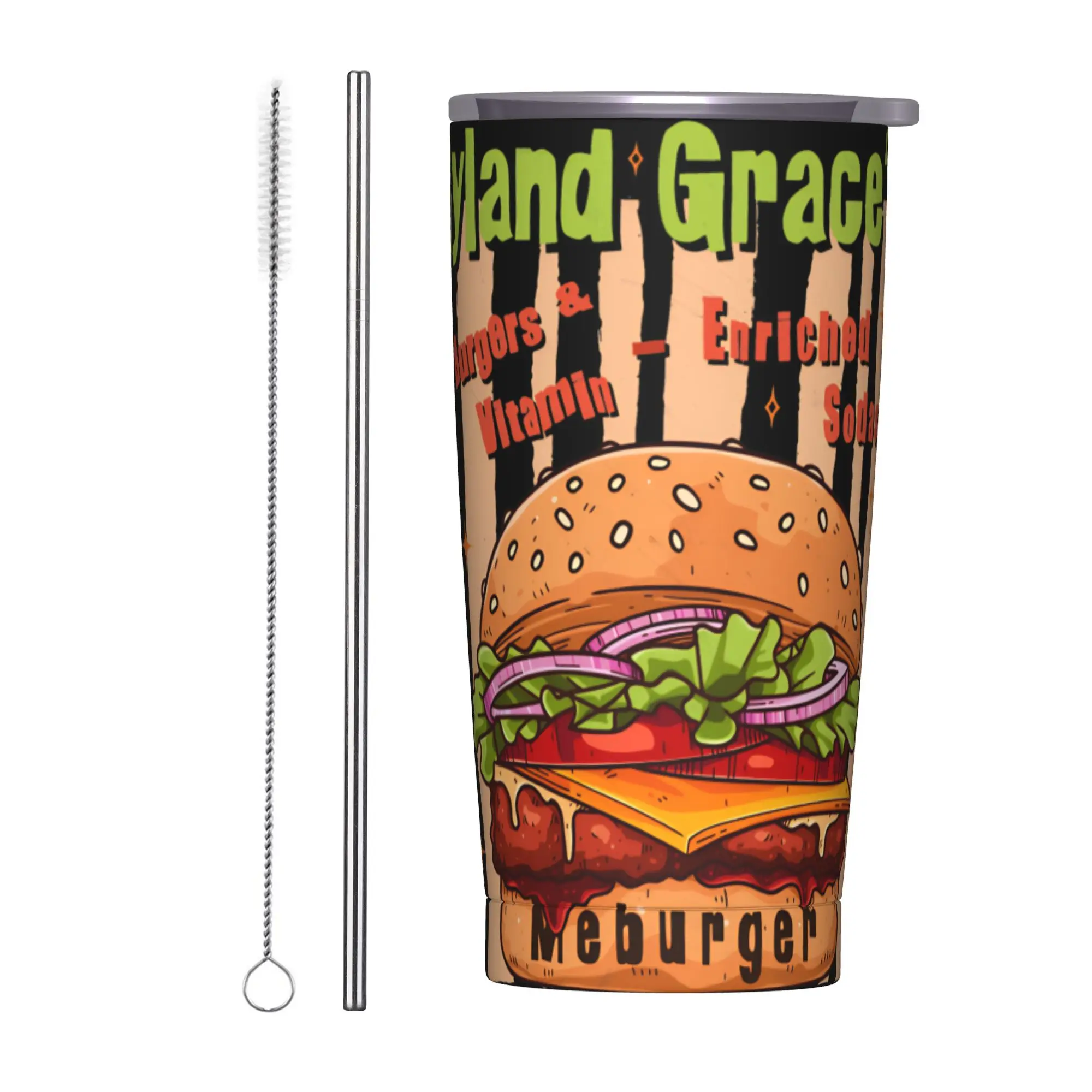 Project Hail Mary Ryland Grace Meburger Insulated Tumbler with Lid  Stainless Steel Coffee Mugs Office Home Car Bottle Cup, 20oz