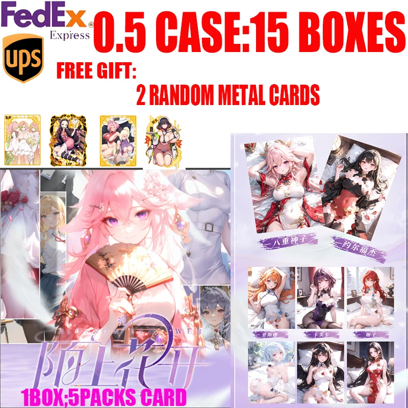 2024Newest Goddess Story BLOSSOM FLOWER Goddess Cards Anime Collectible Card Rare SSP XP Card Toy Birthday Gifts