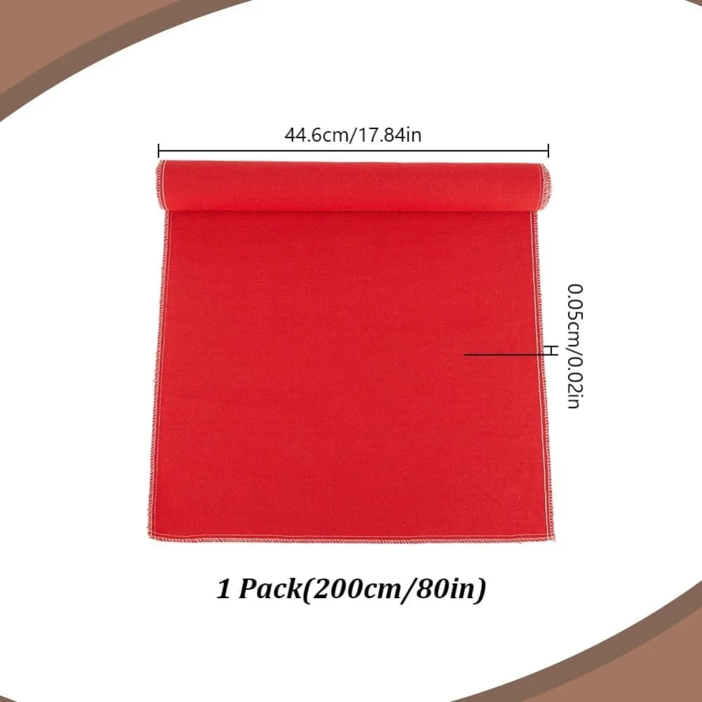78x17 Inch Book Binding Cloth Bookbinding Fabric Surface Paper Backed Red Cloth Book Binding Cover for DIY Handmade Book