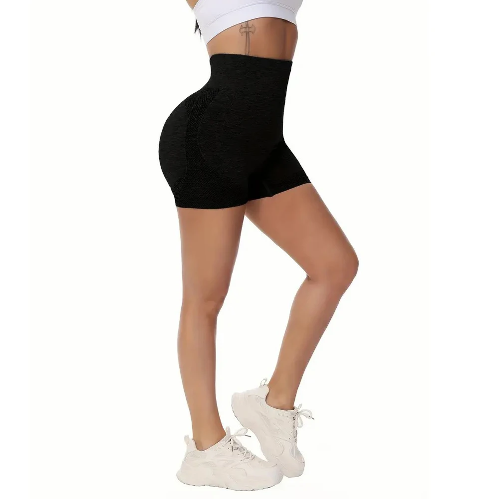 Women Yoga Shorts High Waist Peach Buttocks Workout Shorts Fitness Lift Butt Fitness Ladies Gym Running Short Pants Sportswear