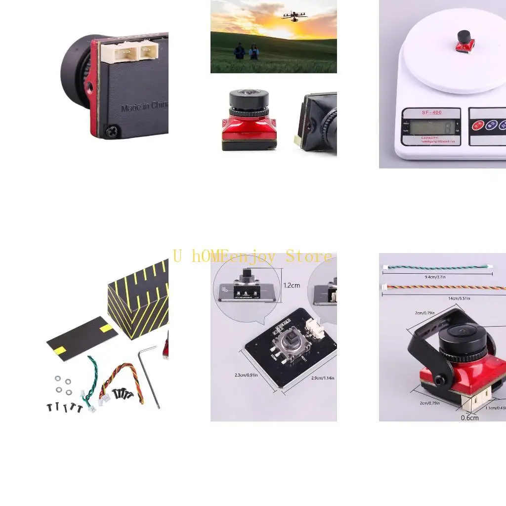 

B0KF Ratel 2 V2 FPVs Camera 2.1mm Lens 16:9 4:3 1200TVL 165° Camera for Flight