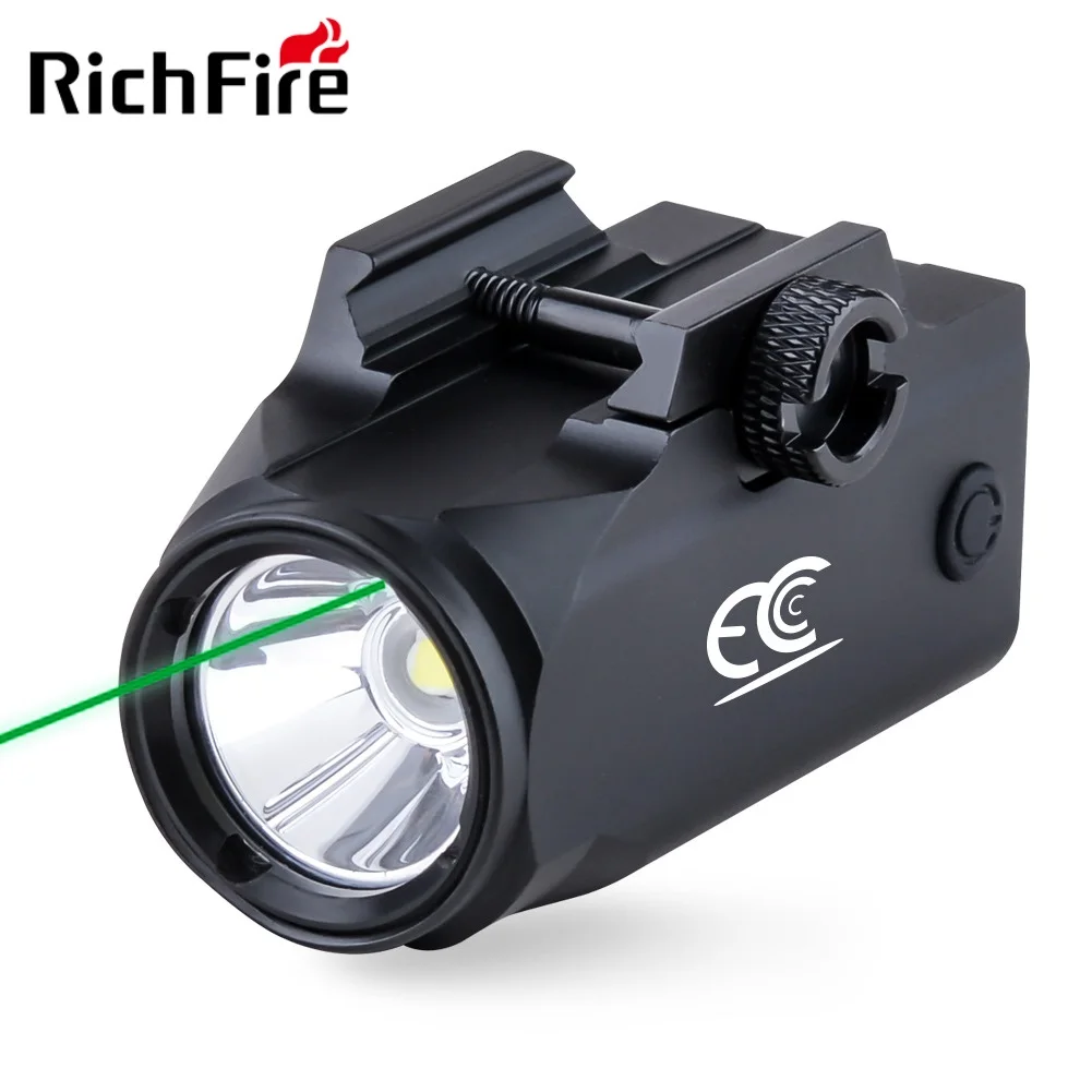 

Richfire Tactical Laser Flashlight Combo Pistol 600LM Magnetic Rechargeable Gun Light Weapon Light Strobe for 20mm Rail