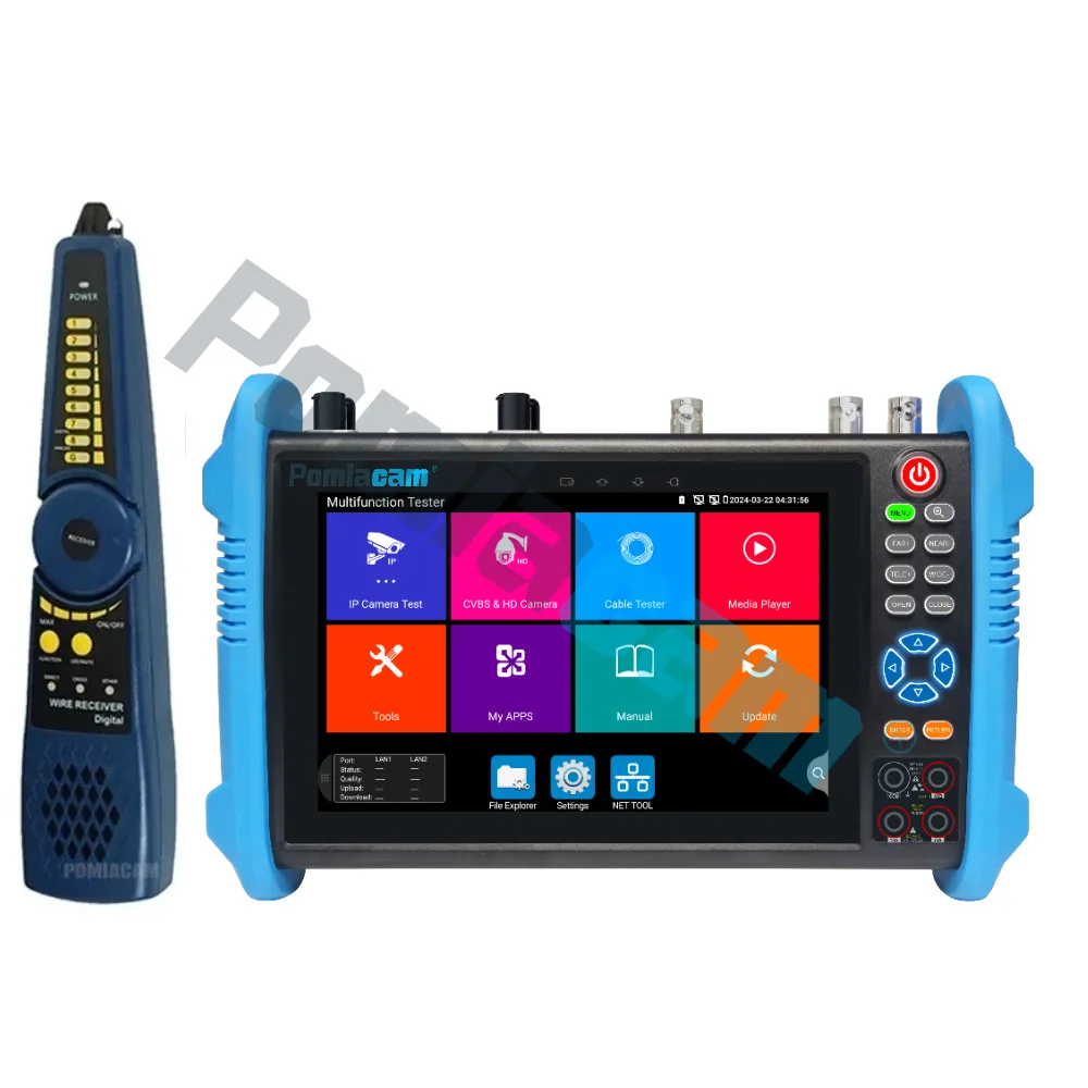 IPC-9800 MOVTADHS 7-inch IPS Touch Screen Monitor CCTV Tester with HD-TVI HD-CVI AHD SDI IP Camera 8MP AHD TVI CVI Tester Plus