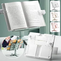 Adjustable Rotatable Portable Reading Bookshelf Multifunctional Document Holder Lifting Book Support Stand for Home 5