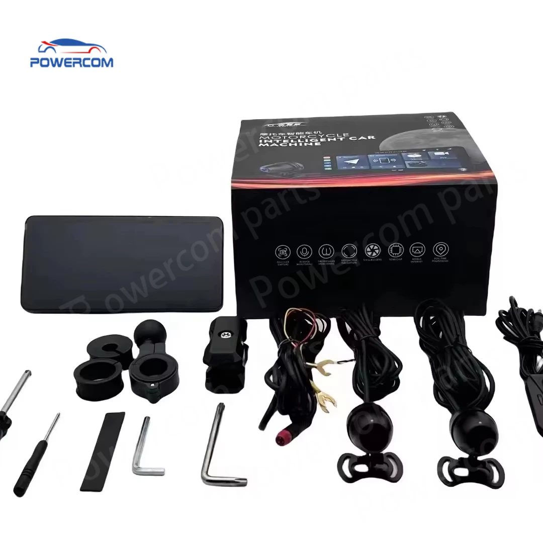 

New 6.3'' Flagship Android Motorcycle Screen Waterproof TPMS BT WIFI 4G DVR Carplay for Motor Cycle NEV Parts Accessories