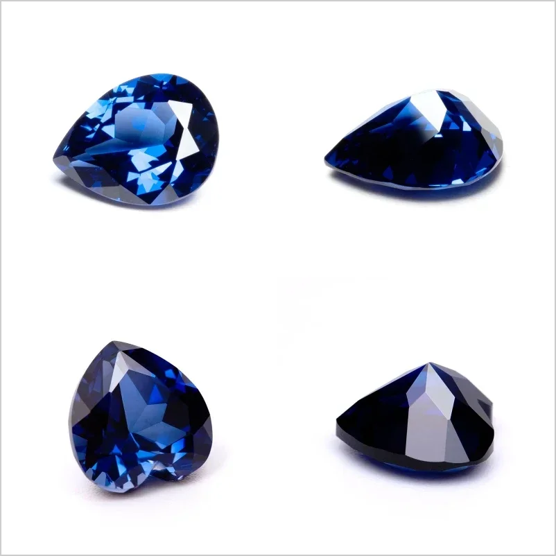 Lab Grown Sapphire Royal Blue Color Multiple Cuts Available Gems for Jewelry Setting&Custom Design Selectable Certificate-Good