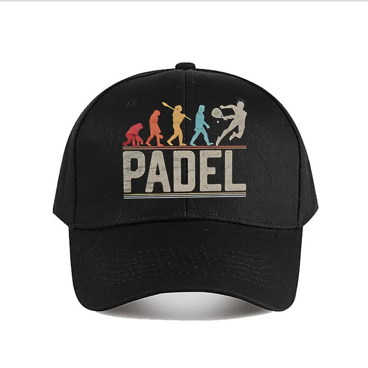 Casquette de baseball graphique vintage PADEL Evolution Player, chapeau de soleil tendance pour hommes et femmes, pour les sports de plein air