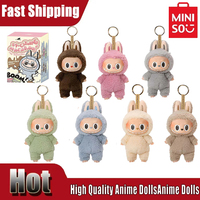 Miniso Labubu V1 Blind Box Hot-selling Anime Character Series PVC Pendant Doll Model Toy Cute Monster Keychain Toy Birthday Gift