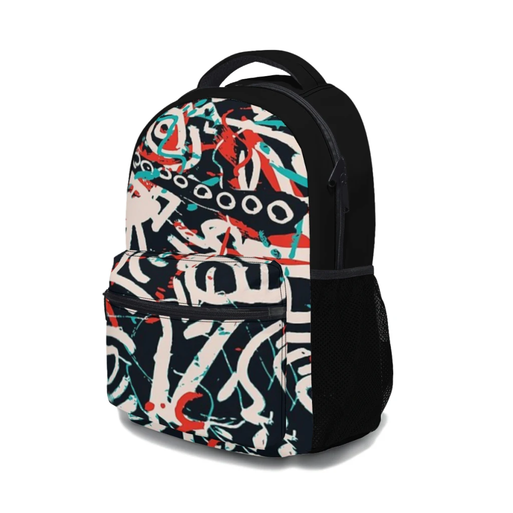 Mochila con patrón de Graffiti de arte callejero para niñas, nueva moda femenina, alta capacidad, impermeable, universidad, 17 pulgadas