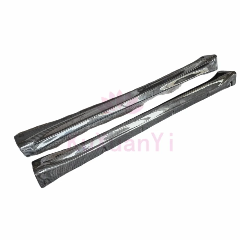 

Used for T Model Y 4-door 2019-2021 Carbon Fiber Side Skirt Lip Body Kit