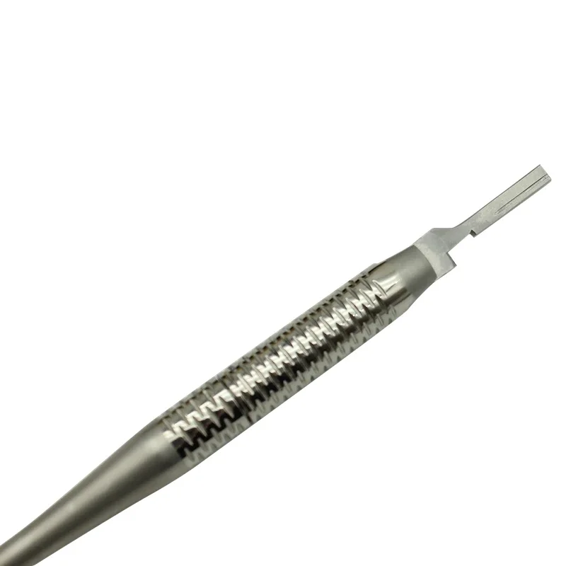 4pcs Dental Scalpel Handle Adjustable 180 Degree Move Stainless Steel Scalpel Autoclavable Surgical Knife Tool