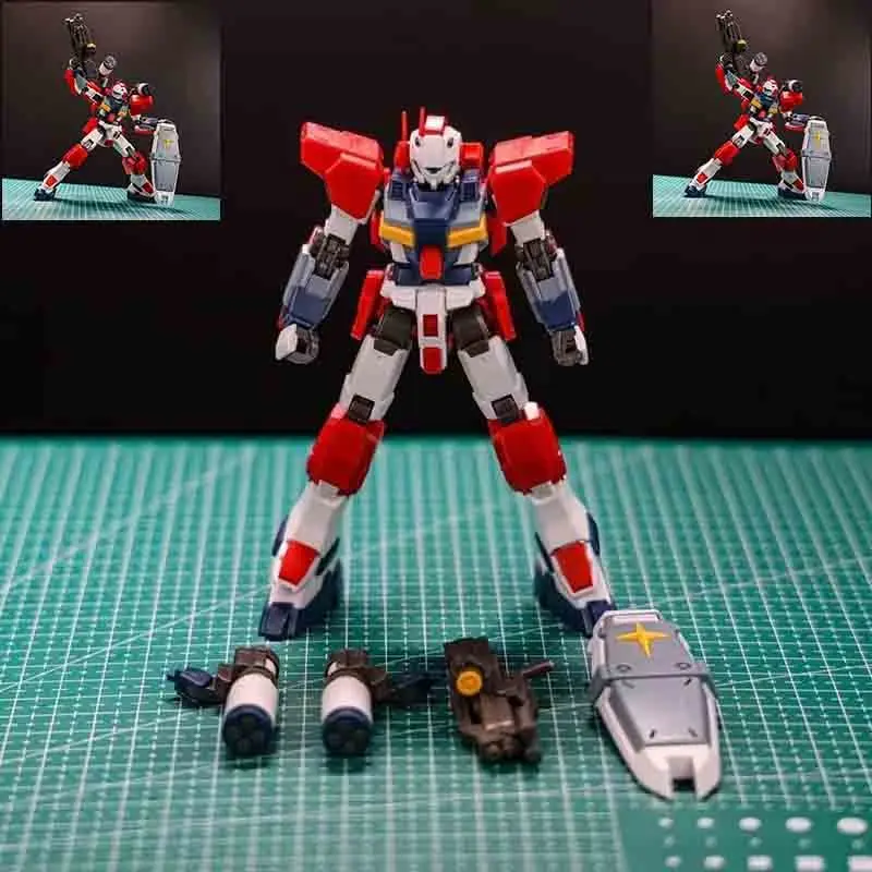 Hg 1/144 Red Light Armor G-Line Mech Assembly Model Kit Action Figures Desktop Decoration Doll Children'S Puzzle Toy Collectible