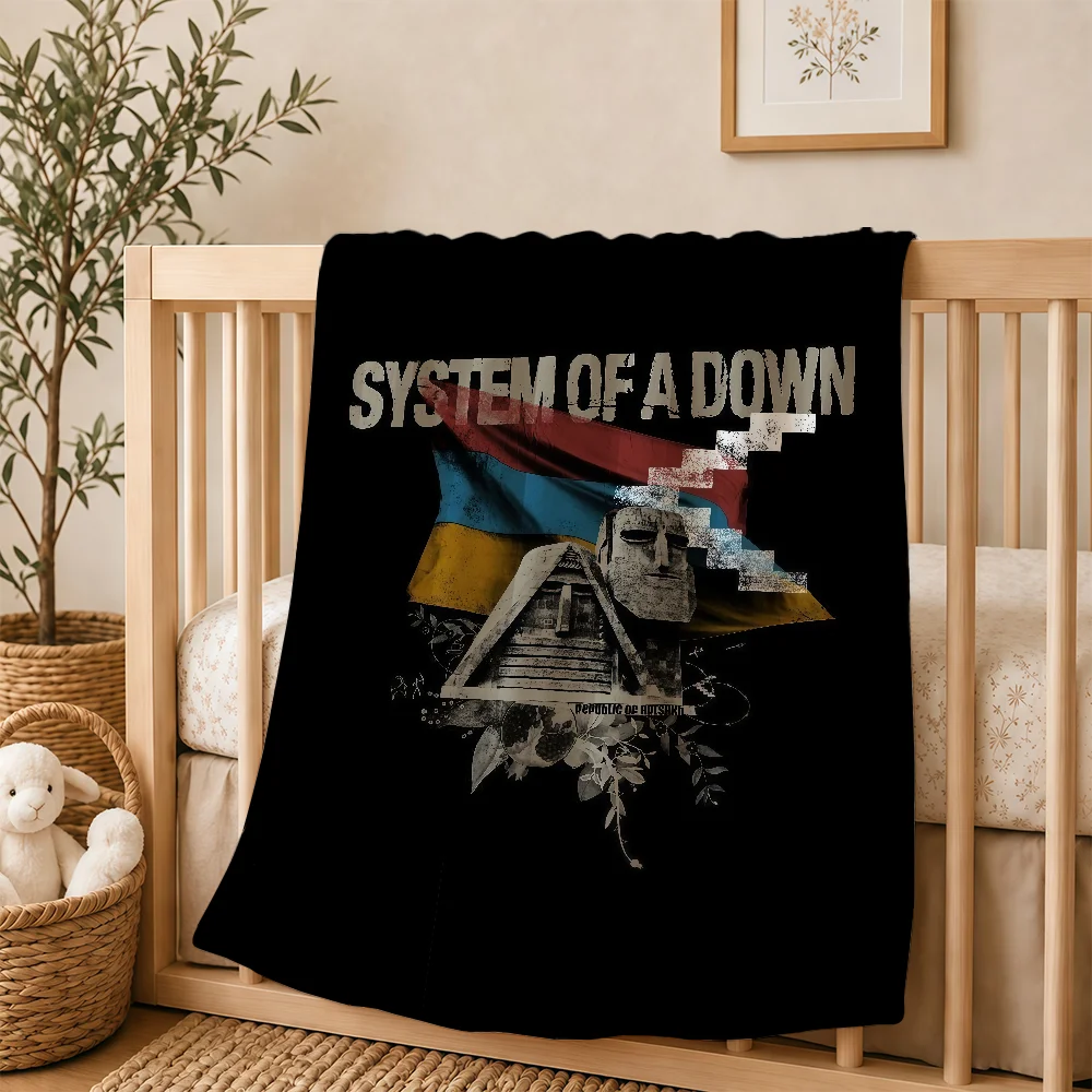 S-System Of A D-Down Blanket For Plush Throw Soft Warm Knee For Bedroom Living Room Bed Sofa Camping Picnic Office Gift