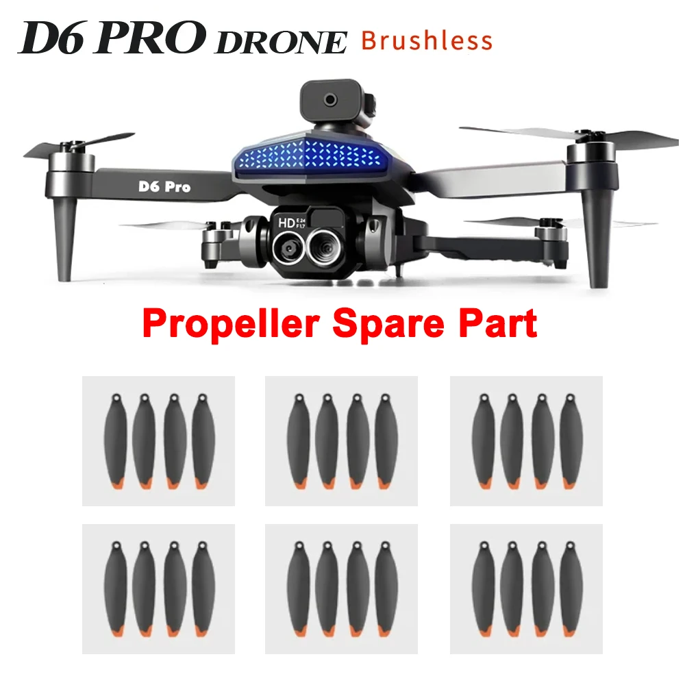 D6 PRO Brushless Drone Spare Part Propeller Props Maple Leaf Wing Blade Part RC Quadcopter Rotor Accessory 8PCS/Set