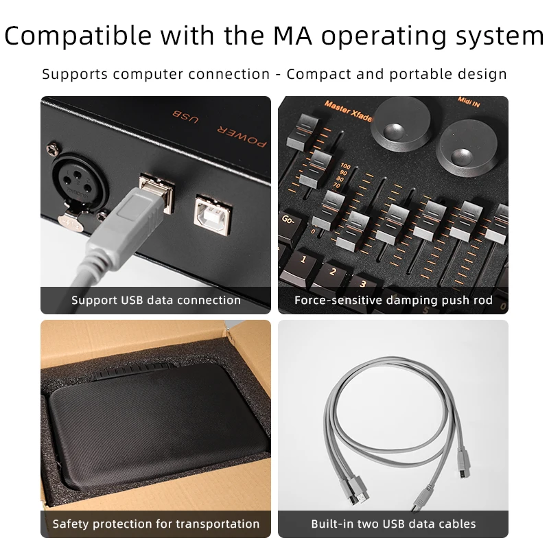 Mini Command Wing Lighting Controller MA2 Version Software Stage Party On PC DMX Console Dj Disco Wedding Lights USB Power
