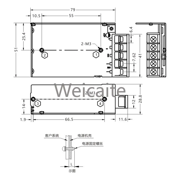 DEUZE SLPP 15W Long Service Life 90-264V AC High Reliability Enclosed Switching Power Supply 0.7A SLPP050151