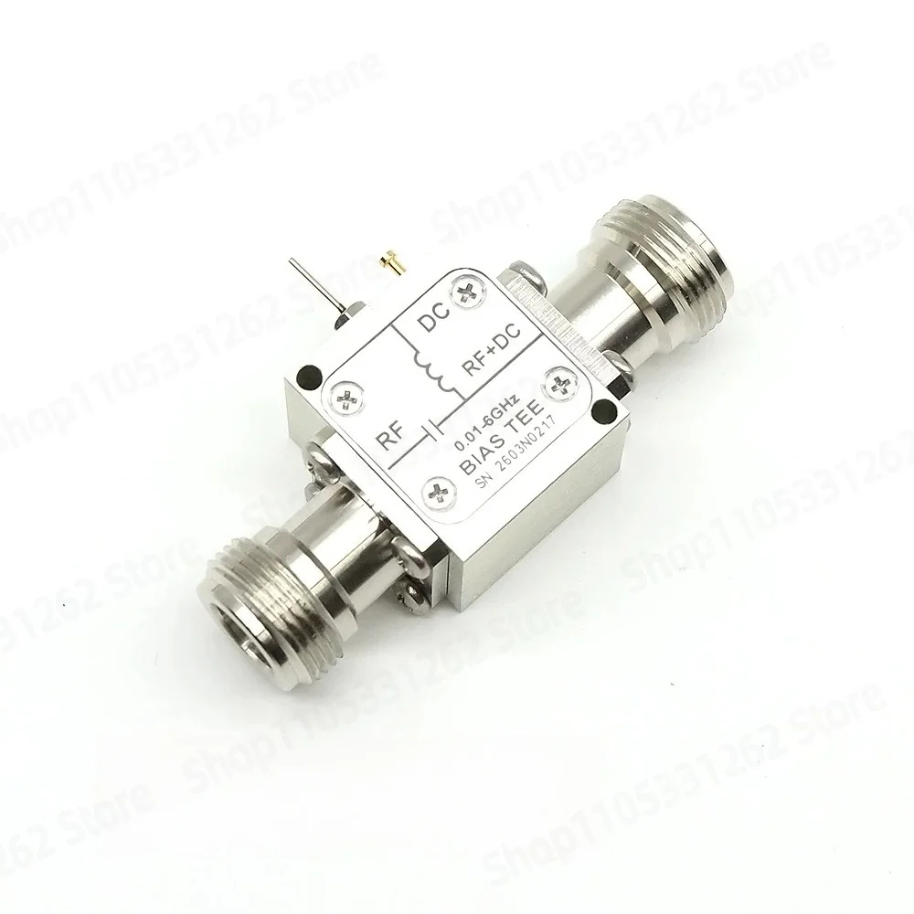 

0.01 to 6GHz 2A RF Coaxial Bias Tee with DC Block and Feed