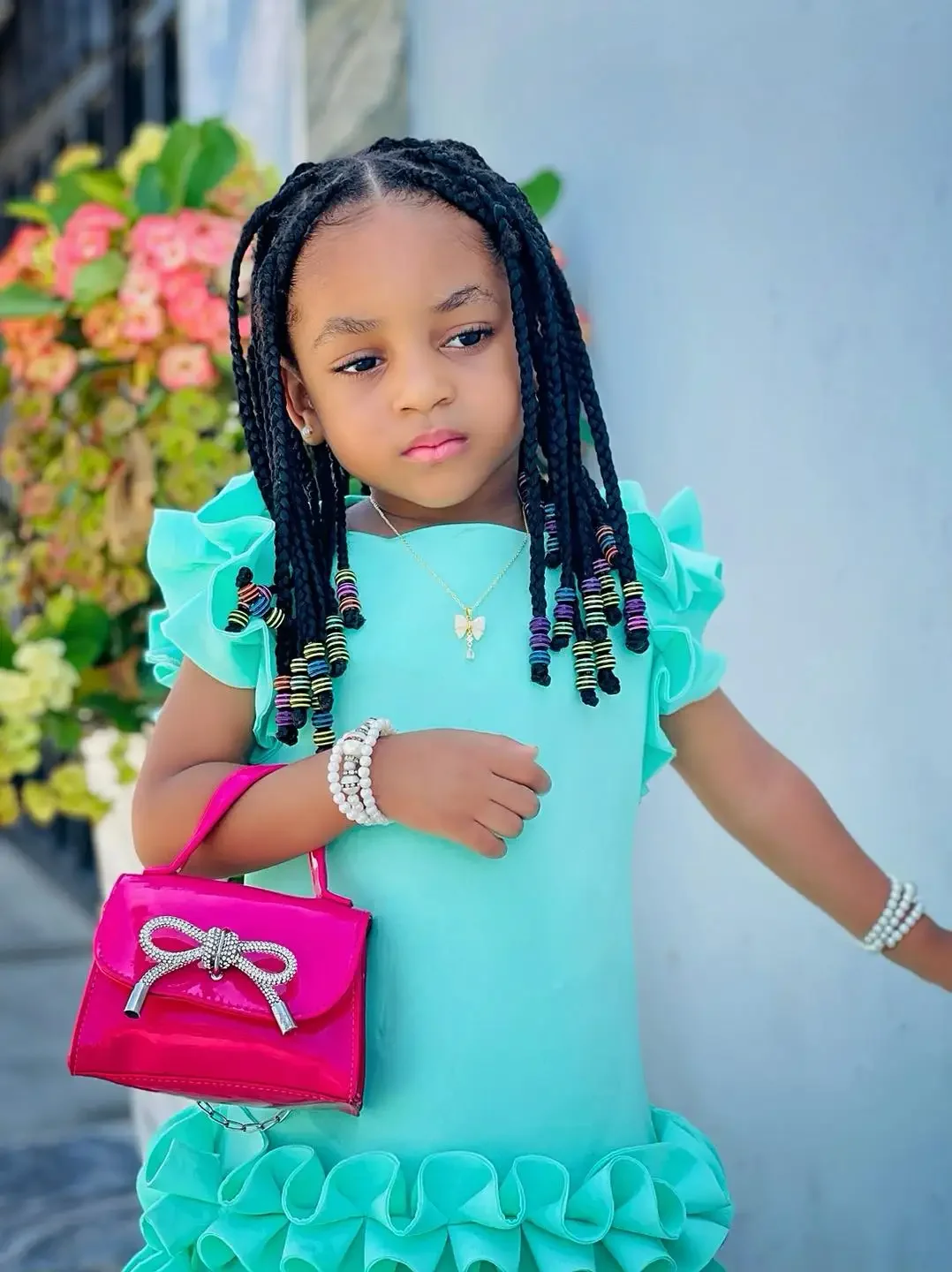 Abiti da festa di compleanno per bambina verde menta Abito da ragazza di fiori personalizzato con volant da sposa Abito da prima comunione per bambini personalizzato