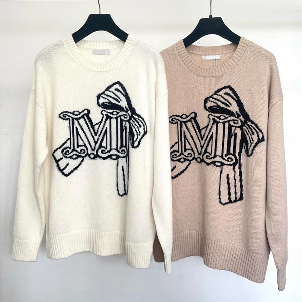 

Осень-зима 2022, новый женский свободный вязаный свитер, круглый универсальный топ для похудения с вышивкой буквами Faion