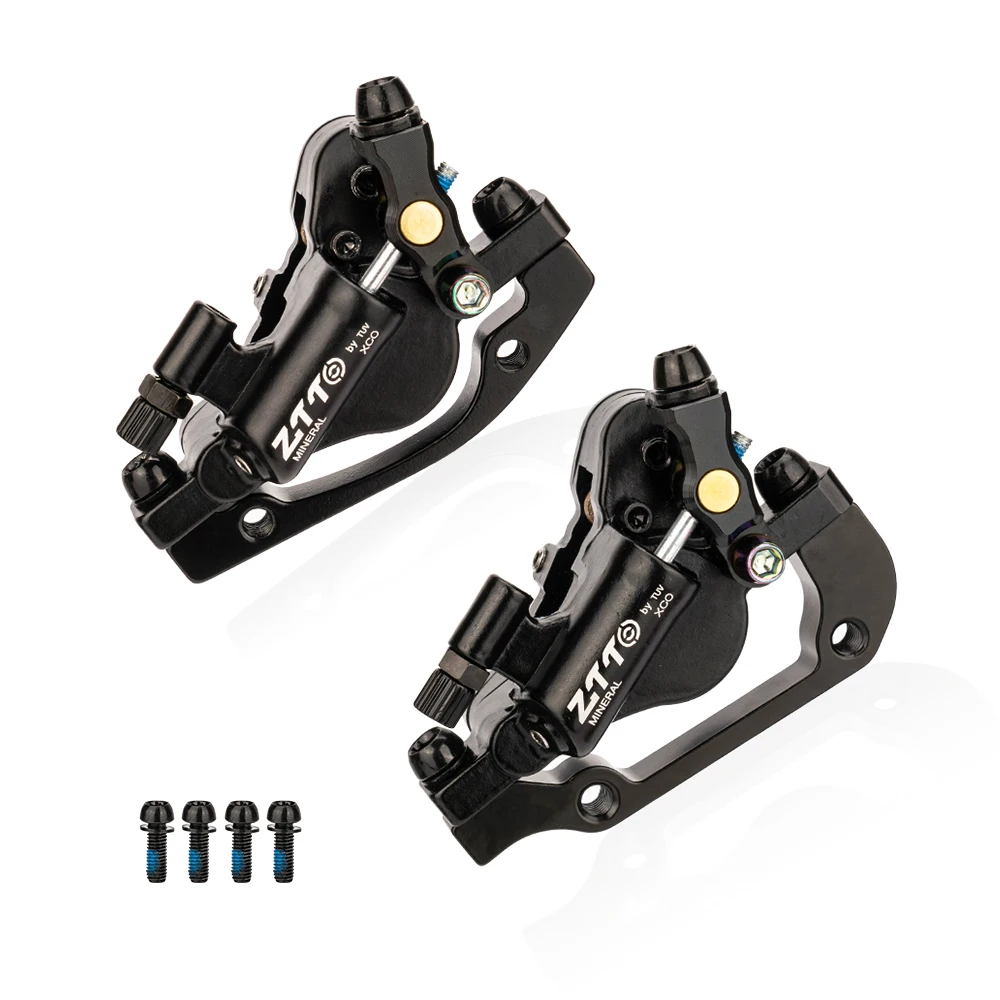 AliExpress ZTTO Bicycle Line Pulling Hydraulic Disc Brake 2 Piston MTB Road Folding Bike Oil Disc Brake Calipers IS PM Post Mounting