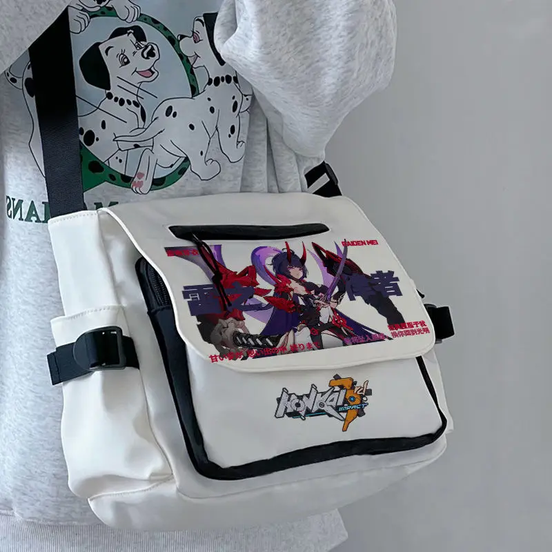 Game Honkai Impact 3 Shoulder Cute Girls Large Capacity Class Tutoring Daily Commuting Crossbody Bag High Appearance Anime