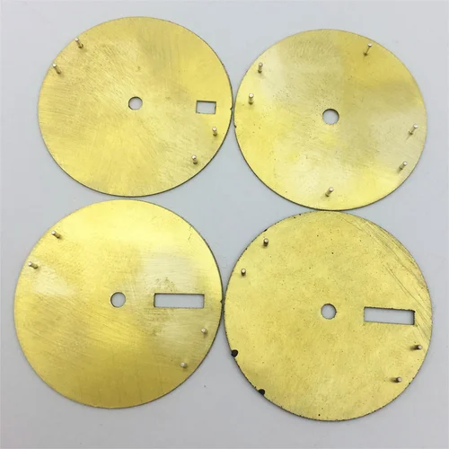 Imagen 2 del producto Esfera blanca y negra de 29mm con manecillas, Esfera luminosa completa compatible con movimiento NH34 NH35 NH36, piezas de reloj luminosas verdes