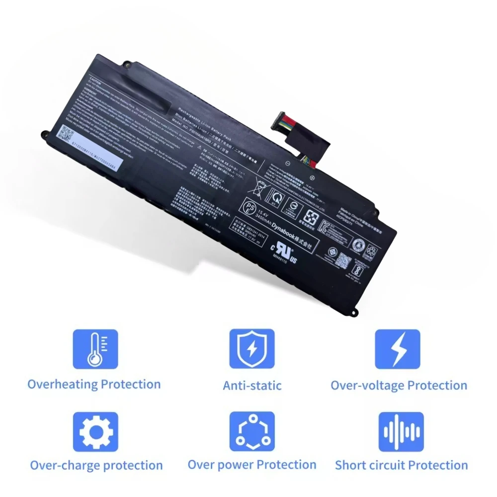 PS0104UA1BRS 15.4V 3450mAh 53Wh Replacement Li-ion High Capacity Battery for Dynabook U30 Tecra A40-J A50-J Portege X40-K Series