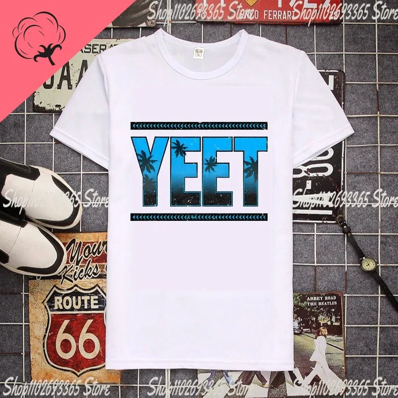 Retro Jey Uso Yeet T Shirt Mens Funny Quotes Wresting Lovers Graphic Summer Casual 100%CottonT-shirt Soft Unisex O-neck Tee Tops