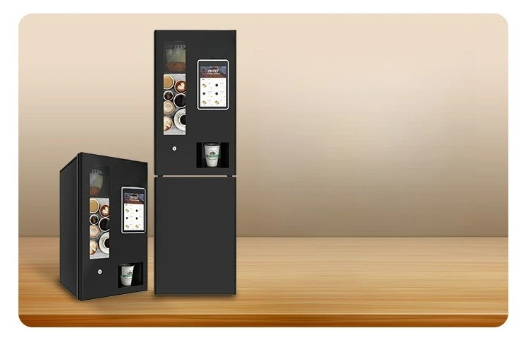 Cafetera de autoservicio no tripulada, cafetera molida totalmente automática