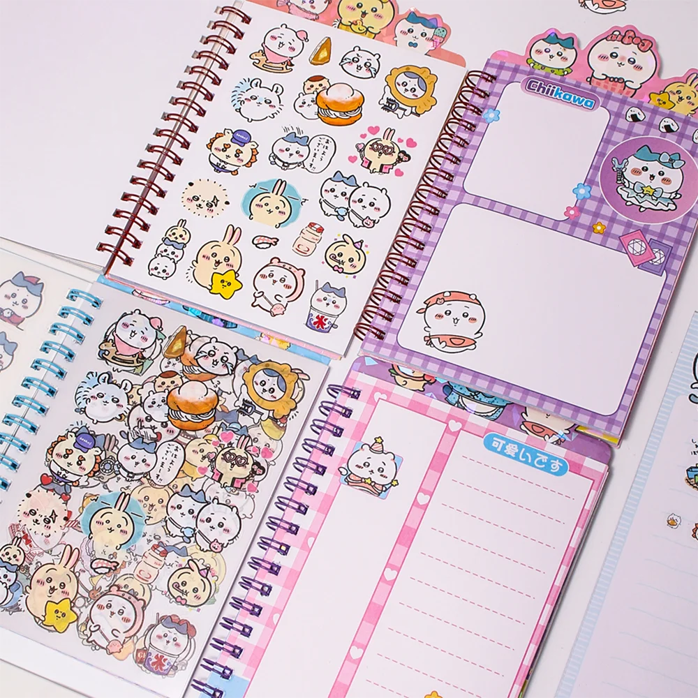 أنيمي تشيكاوا Hachiware Usagi لفائف دفتر Kawaii الكرتون الضغط الاكريليك آلة غاشابون لعب الفتيات هدايا عيد الميلاد