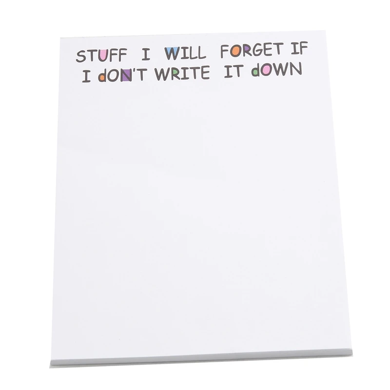 Funny Sticky Note, To Do List Notepad Funny Stationery, Office Supplies, Notebook Labels, Desk Sticky Note 50 Pages