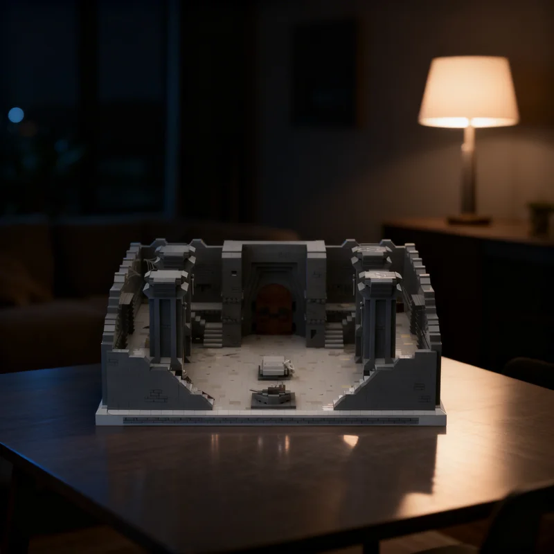 

5299 деталей MOC: Мавзолей Балина из «Властелина колец», конструктор, архитектурная модель, игрушка для детей, рождественский подарок, развивающая игрушка