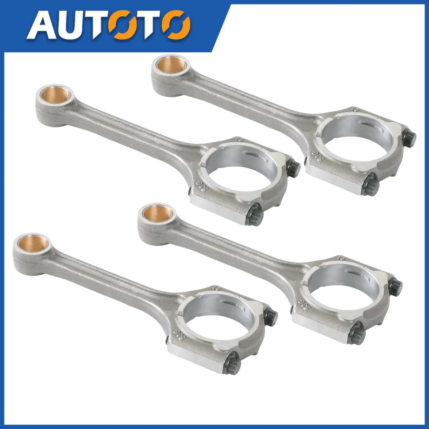 4pcs Connecting Rod for 2012-2019 Kia Soul Forte Optima for 2014-2018 Hyundai Tucson Elantra 2.0L OE#23510-2E001 23510-2E410