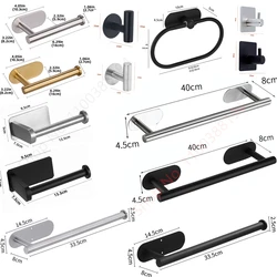 1 Ręcznik toaletowy Uchwyt ścienny Klej Czarny Srebrny Stojak papierowy w rolce kuchennej Wiszący stojak na serwetki Akcesoria łazienkowe WC