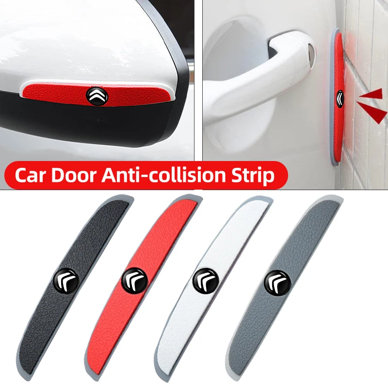 

4PCS Car Door Edge Anti-collision Protector Bar Stickers For Citroen C4 C3 C5 C1 C2 Berlingo Celysee Cactus Picasso Aircross
