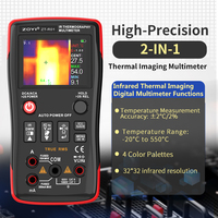 ZOYI R01 2-in-1 infrared thermal imaging multimeter, AC/DC current and voltage- Repair of industrial power floor heating circuit
