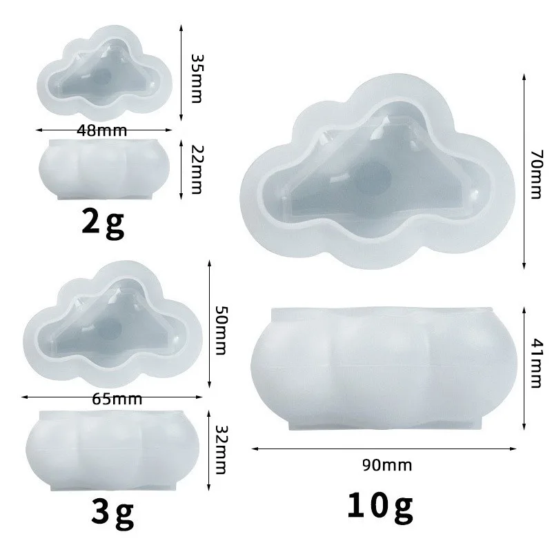 DIY śliczne 3D forma w chmurze silikonowe ciasto na cukierki rzemiosło żywiczne formy do pieczenia narzędzie do wyrobu biżuterii mydło wyrabiane