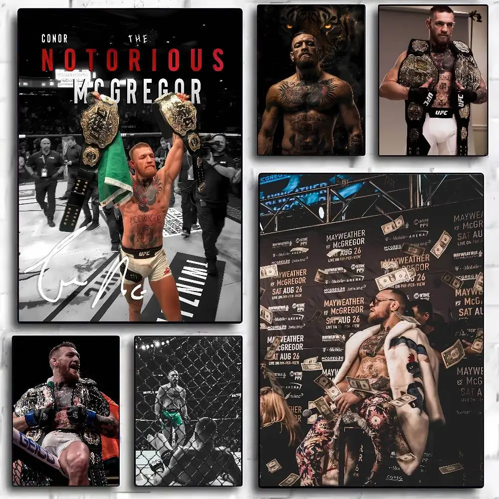 Poster Posters Decorative Paintings Study 1pc C-Conor Boxing McGregor Bedroom Bar Background Wall Murals Gifts